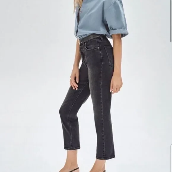 Aritzia Denim Forum Arlo High Rise Straight Leg Jeans 24 - Picture 2 of 15
